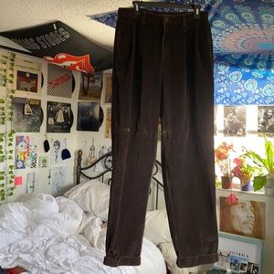 Brown corduroy pants